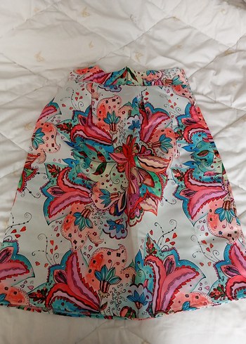 Renkli Bohem midi Kadın Etek - Görsel 5