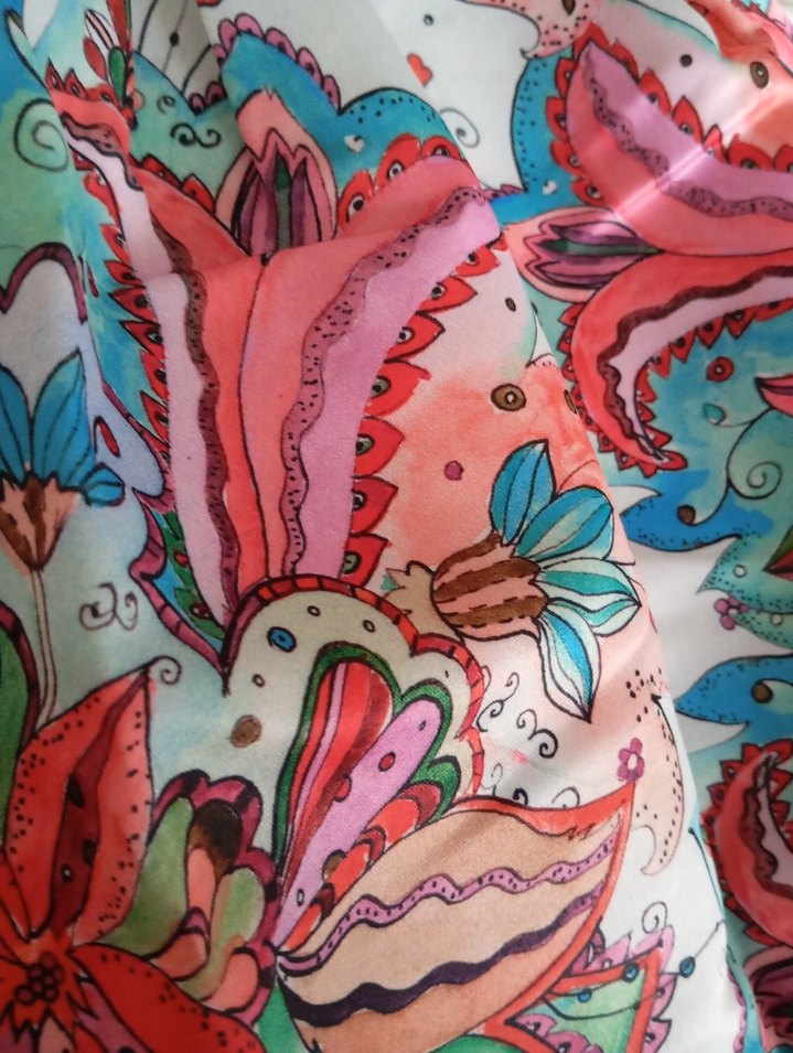 Renkli Bohem midi Kadın Etek - Görsel 3