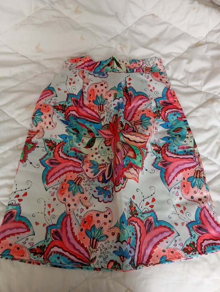 Renkli Bohem midi Kadın Etek - Görsel 5