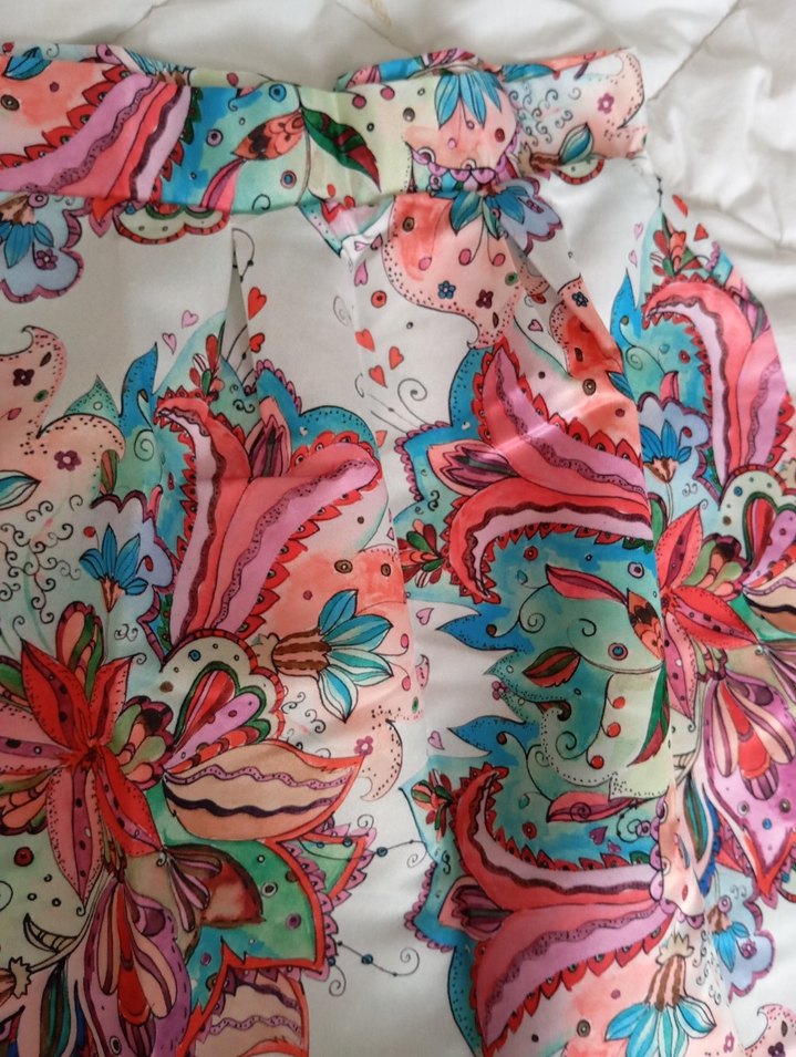 Renkli Bohem midi Kadın Etek - Görsel 2