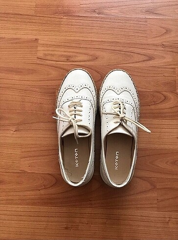 37 Beden beyaz Renk Koton bağcıklı beyaz sneaker ayakkabı