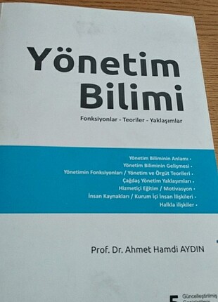 Yönetim bilimi üniversite kitabı