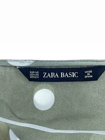 xs Beden haki Renk Zara Bluz %70 İndirimli.
