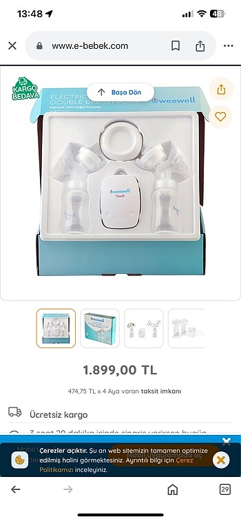  Süt sağma makinesi