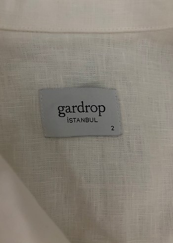 Diğer Düğmeli Beyaz Keten Erkek Gömlek Ceket