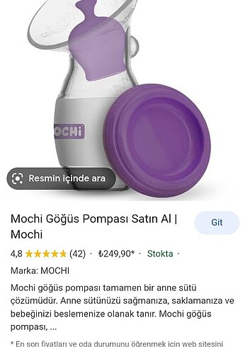 Mochi göğüs pompası 