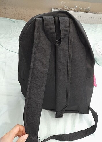  Beden siyah Renk Black Pink sırt çantası 
