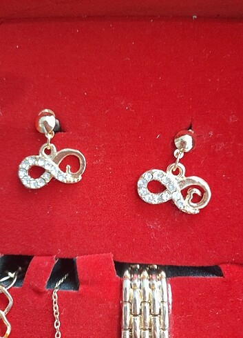 Kadın takı seti saatli  - Görsel 3