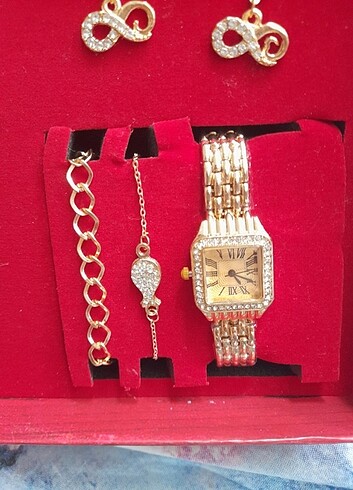 Kadın takı seti saatli  - Görsel 4