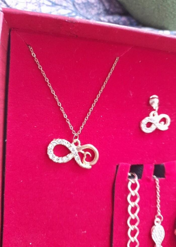 Kadın takı seti saatli  - Görsel 2