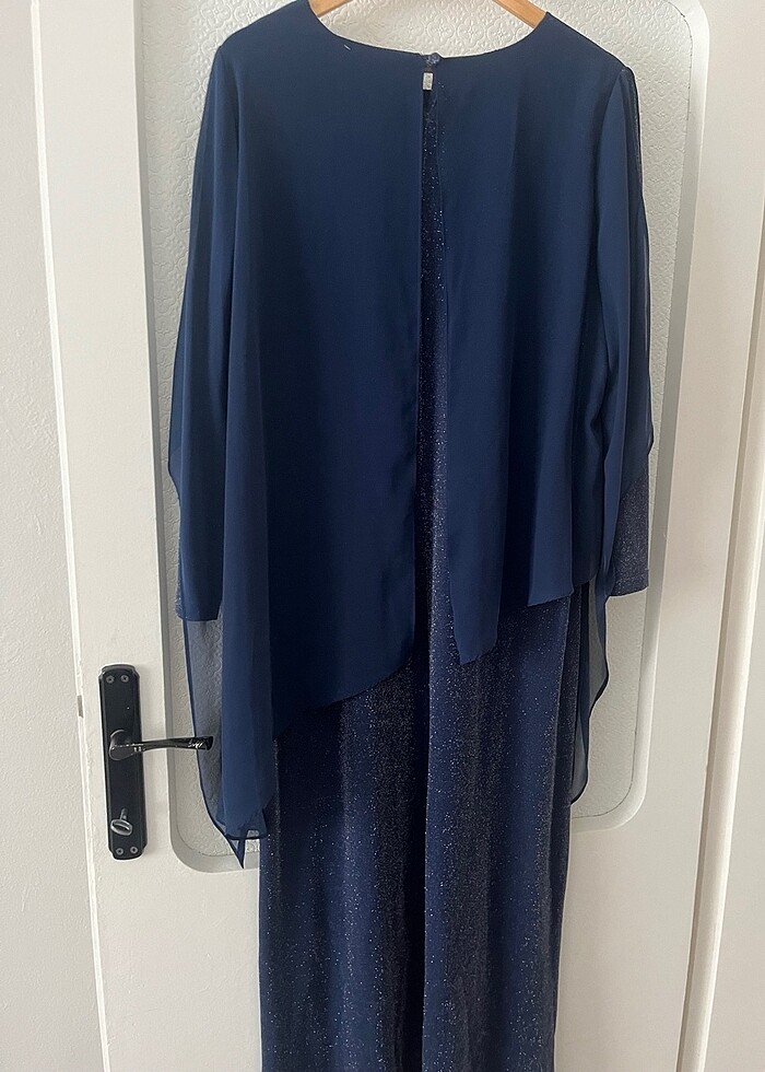 Sim detaylı tüllü anne elbisesi - Görsel 3