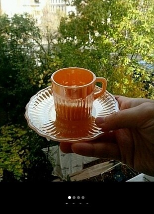 xxl Beden turuncu Renk Antika kahve fincanı 