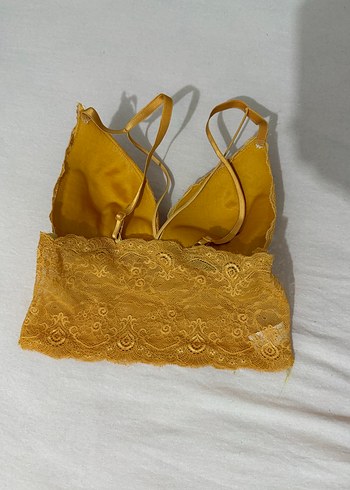 Sarı Dantel Bohem Bralet - Görsel 2