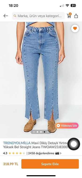 Trendyol & Milla Trendyomilla yüksek bel jeans