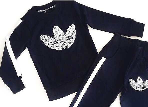Adidas taşlı kız çocuk sweat 7-8 yaş