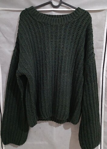 TrendyolMilla Haki Oversize Kazak