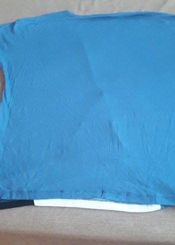 Mavi V Yaka Hamile Tişörtü - Görsel 5