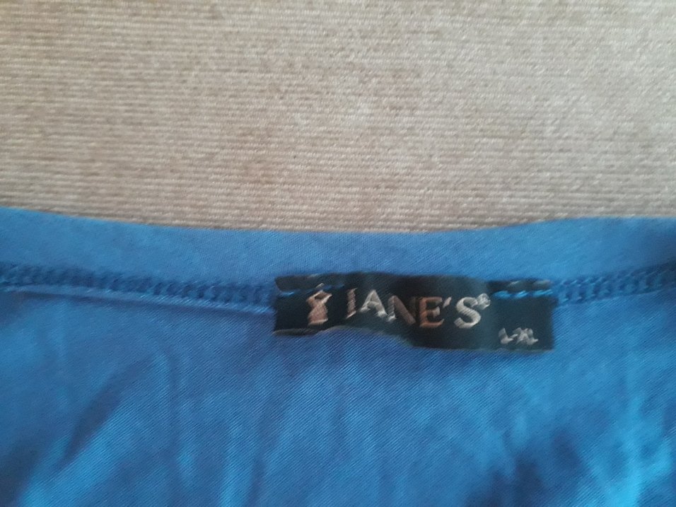 Mavi V Yaka Hamile Tişörtü - Görsel 3