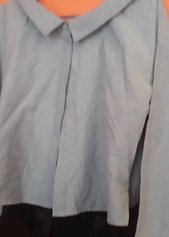 Gri Cep Detaylı salvar Pantolonu - Görsel 5