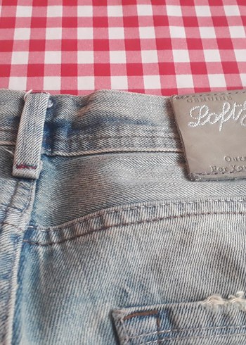 Kadın Mavi Mini Kot Şort - Görsel 8