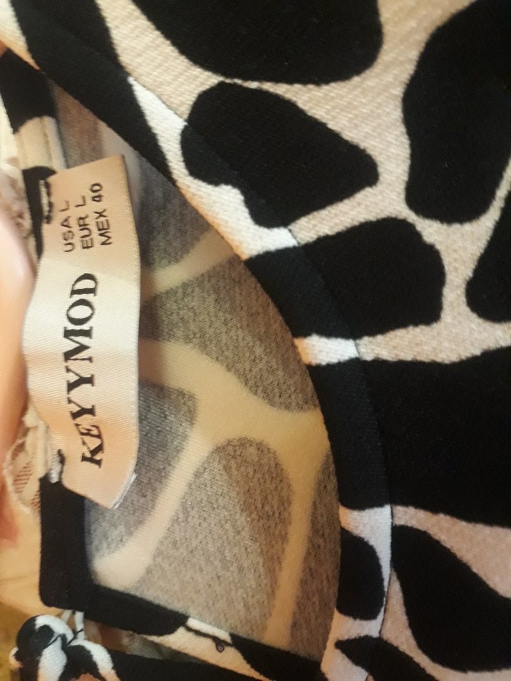 Drapeli Siyah Beyaz Zebra Desenli Hamile Elbisesi - Görsel 3