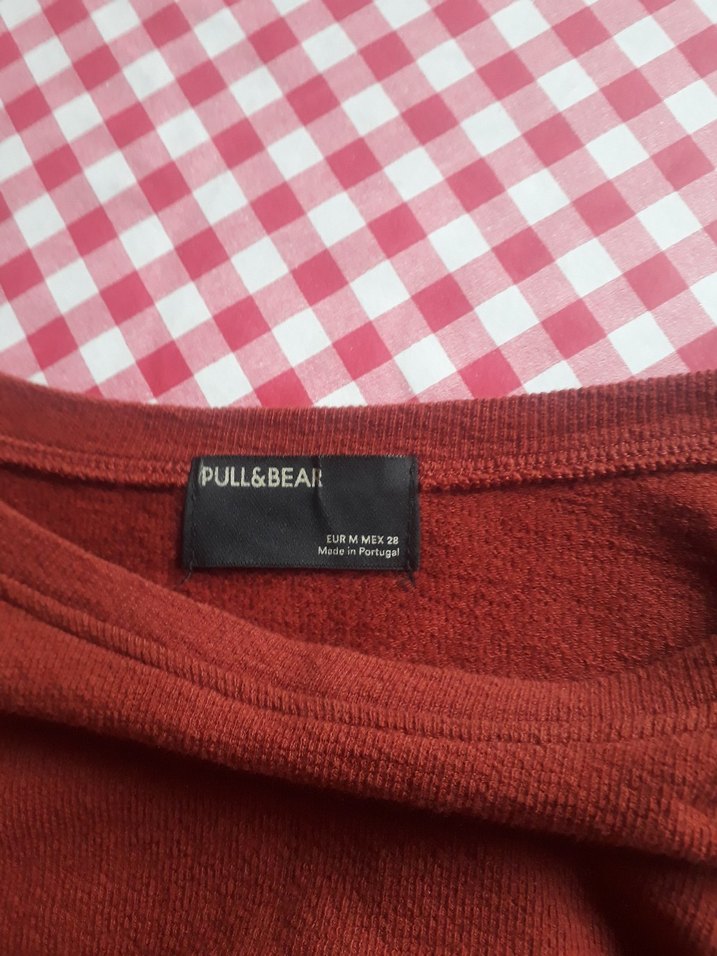 Kadın Kahverengi Uzun Kollu Salaş Crop Top - Görsel 4