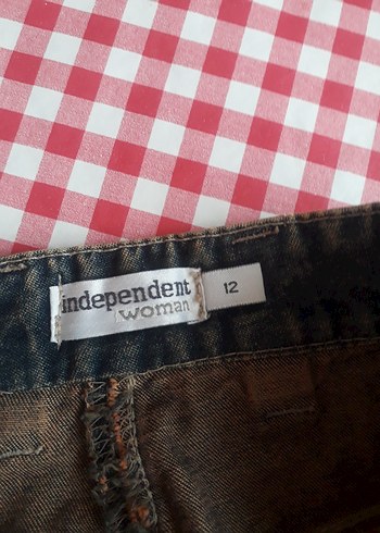 Kahverengi Bol Kesim Midi kot Eteği - Görsel 8