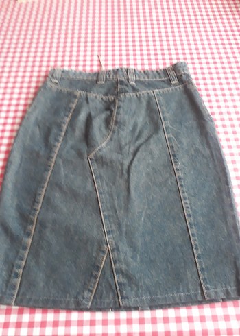 Kahverengi Bol Kesim Midi kot Eteği - Görsel 6