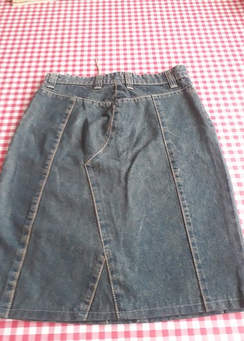 Kahverengi Bol Kesim Midi kot Eteği - Görsel 7