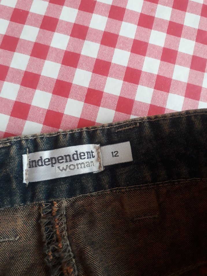 Kahverengi Bol Kesim Midi kot Eteği - Görsel 5