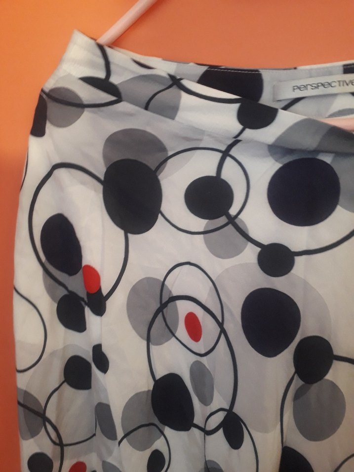 Retro Çok Renkli Puantiyeli Pliseli Mini Etek - Görsel 5