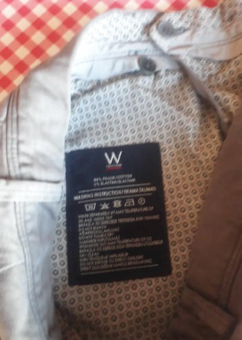 Düğmeli Gri Keten Erkek Pantolon - Görsel 7