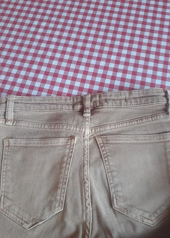 Bej Kadın Keten Regular Fit Pantolon - Görsel 4