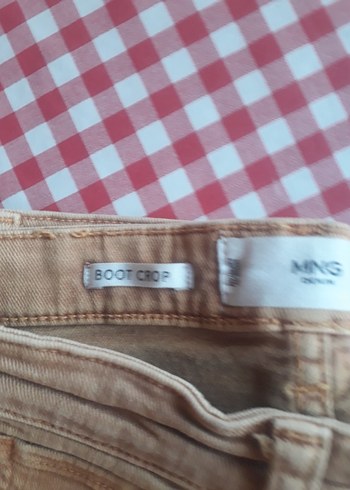 Bej Kadın Keten Regular Fit Pantolon - Görsel 8