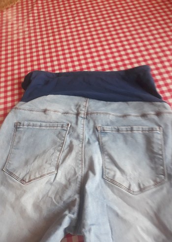 Gri Mavi Hamile Kot Pantolon - Görsel 6