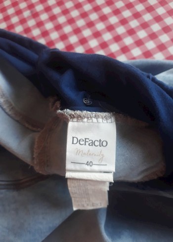 Gri Mavi Hamile Kot Pantolon - Görsel 8