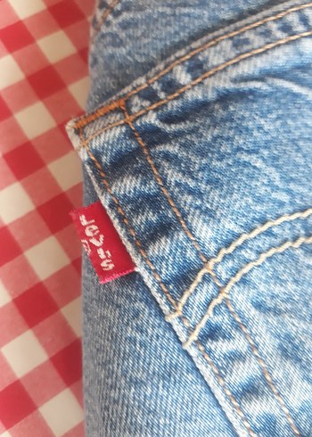 Düğmeli Mavi Kadın Denim kot Pantolon - Görsel 4