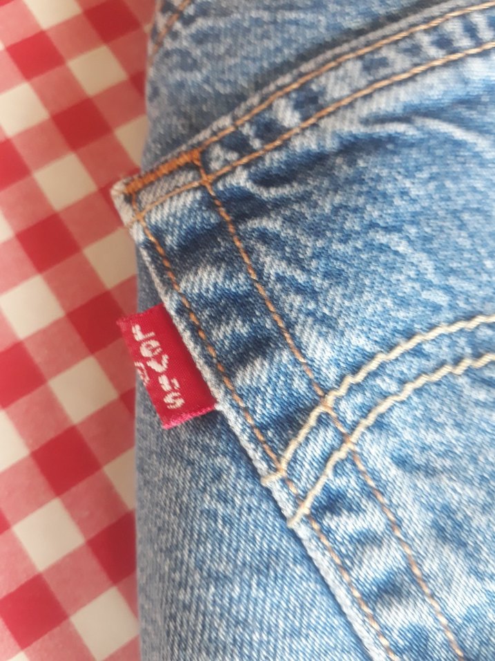 Düğmeli Mavi Kadın Denim kot Pantolon - Görsel 4