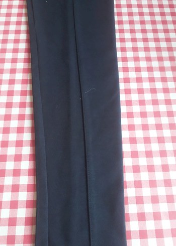 Kadın Siyah Kumaş tayt - Görsel 3