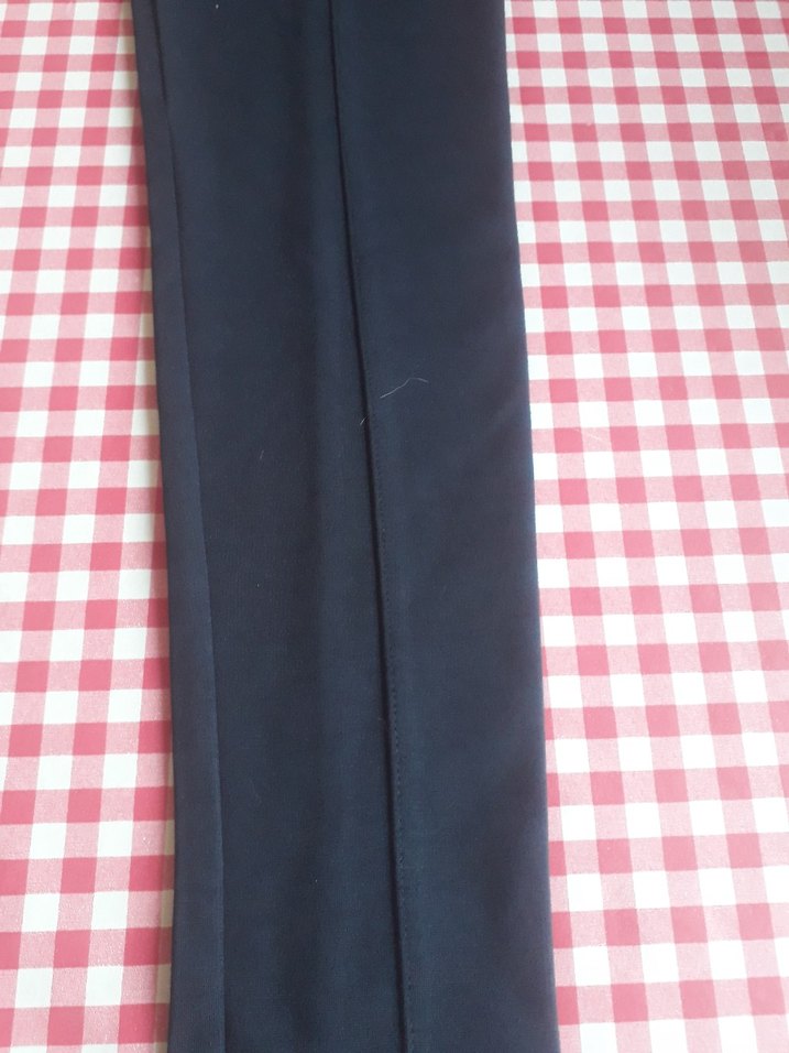 Kadın Siyah Kumaş tayt - Görsel 3