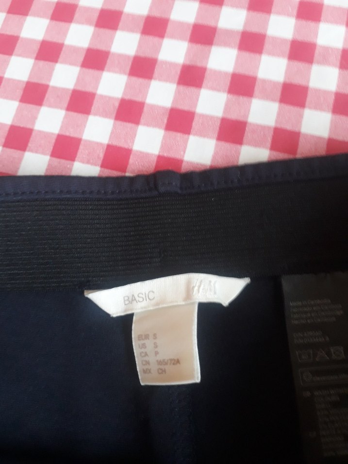 Kadın Siyah Kumaş tayt - Görsel 2