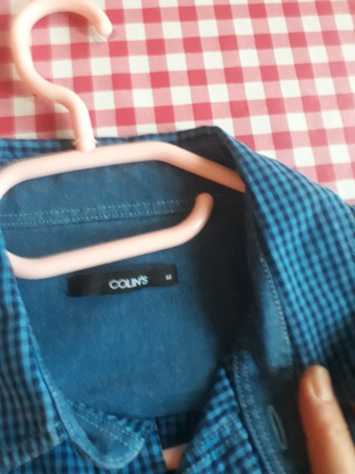 Düğmeli Uzun Kollu Erkek Kot Gömlek - Görsel 4