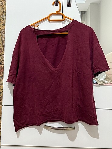 Bershka Dekolteli Tshirt