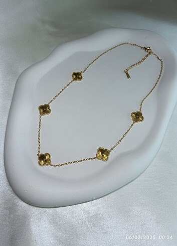  Beden 316L çelik Van Cleef yonca model kolye