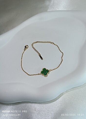 316L çelik Van Cleef model yonca bileklik