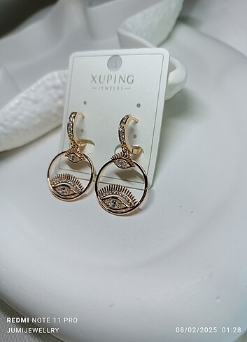  Beden Xuping marka rose göz detaylı küpe