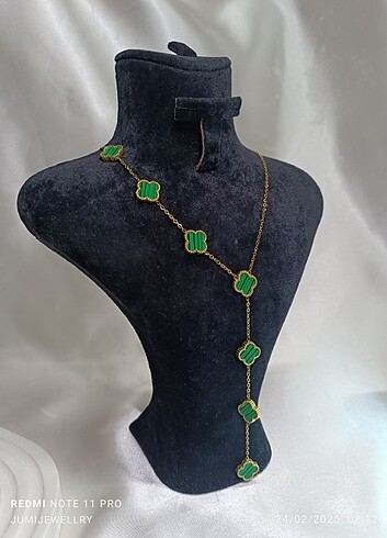  Beden 316L çelik 7'li Van Cleef kolye