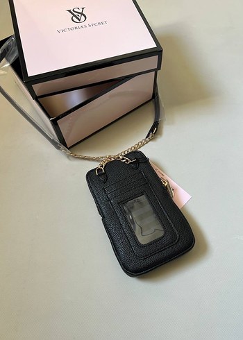 Victoria's Secret Fermuarlı Siyah Telefon Kılıfı - Görsel 2