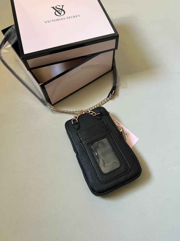 Victoria's Secret Fermuarlı Siyah Telefon Kılıfı - Görsel 2