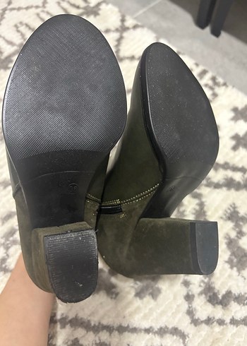 Haki Bot  Süet & Suni Deri (Hiç Dışarı Giyilmedi) - Görsel 4